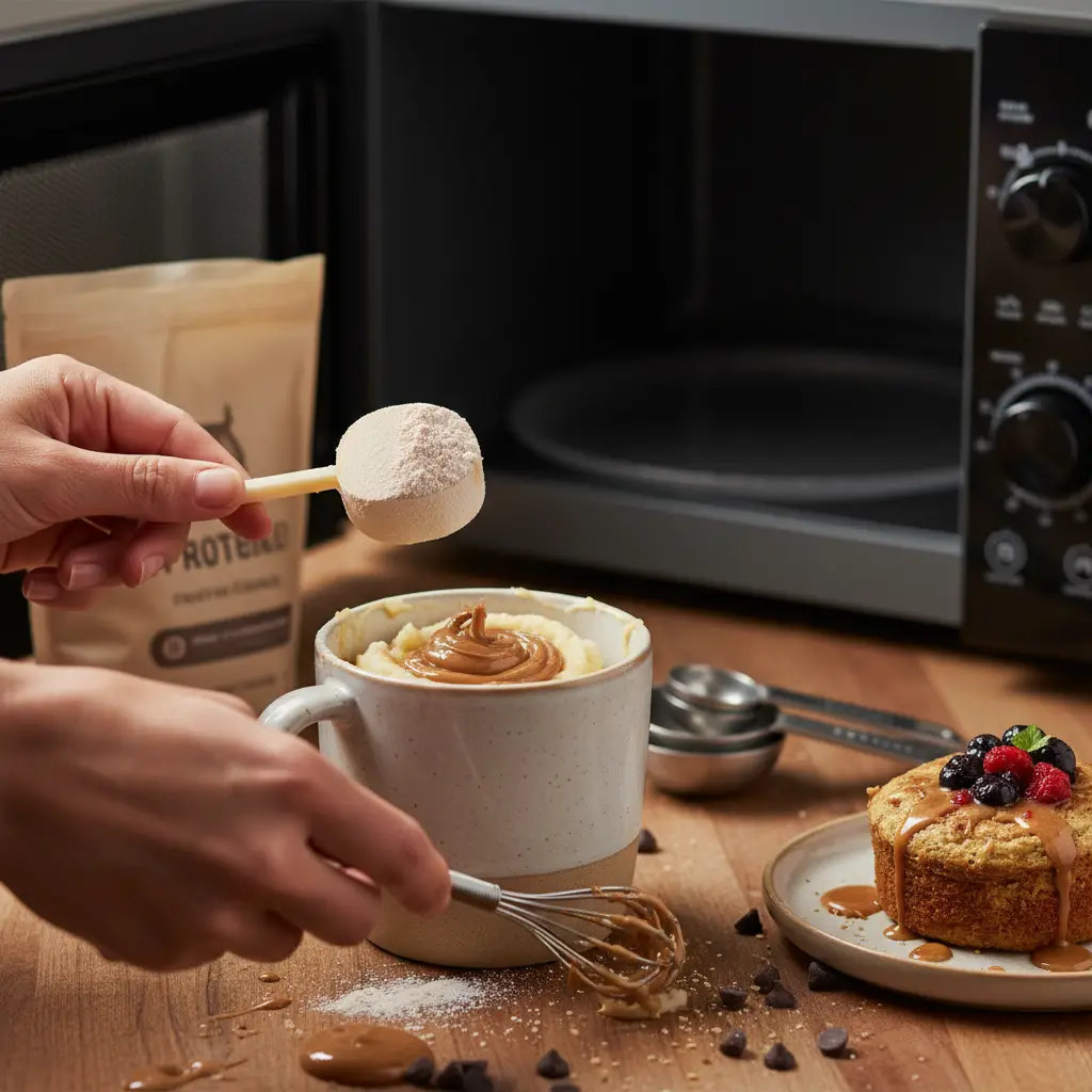1 Minute Protein Mug Cake: The 3-Ingredient Low-Carb Fix — detail