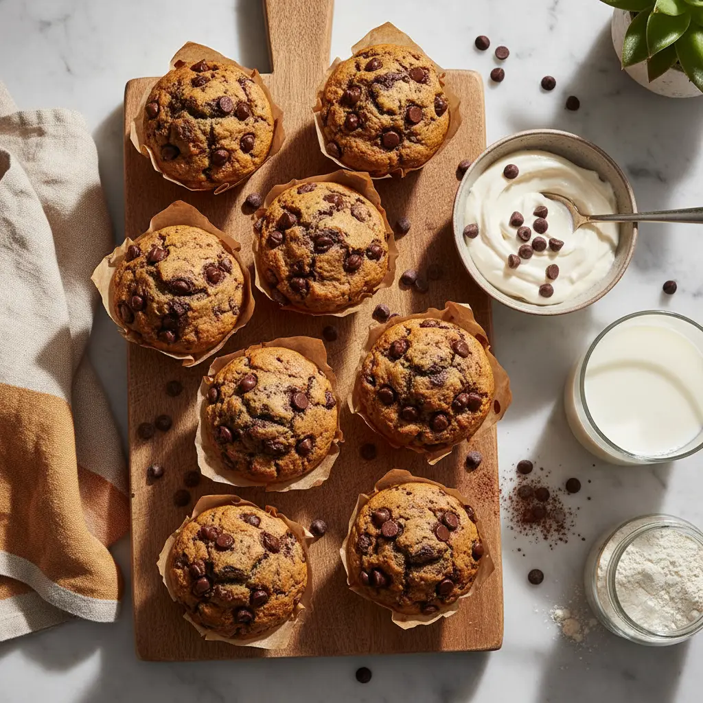 12-Minute Chocolate Chip Protein Muffins: The Perfect Meal Prep — result