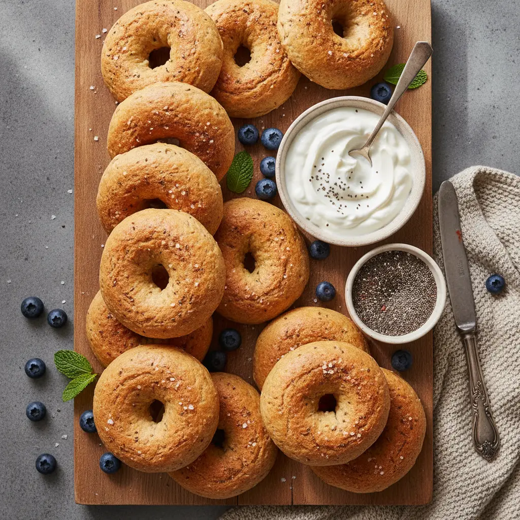 2 Ingredient Protein Bagels: 25g Protein in 12 Minutes — result