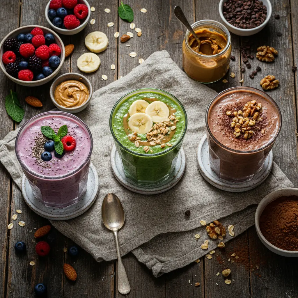 3 High Protein Smoothies with 35g+ Protein for Busy Mornings — result