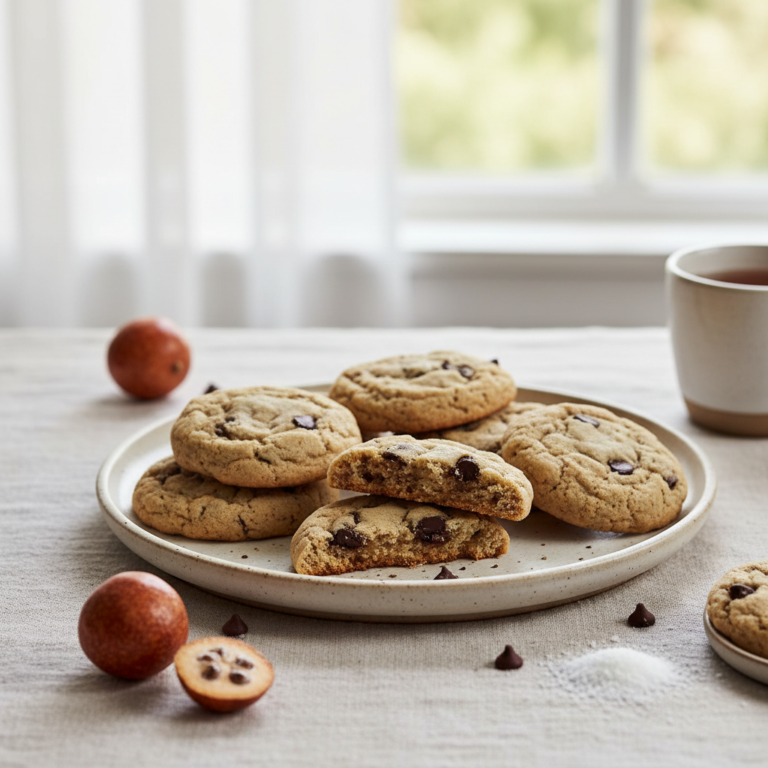 Ilustração editorial: 5-Ingredient Low Sugar Protein Cookies: Ready in 12 Minutes