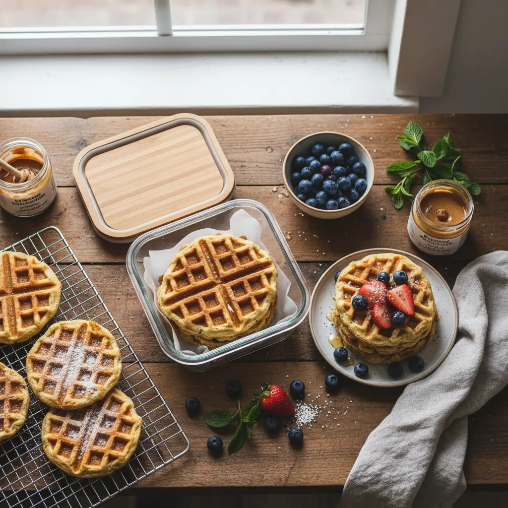 5-Minute Freezer Protein Waffles: The Low-Carb Batch Prep — result