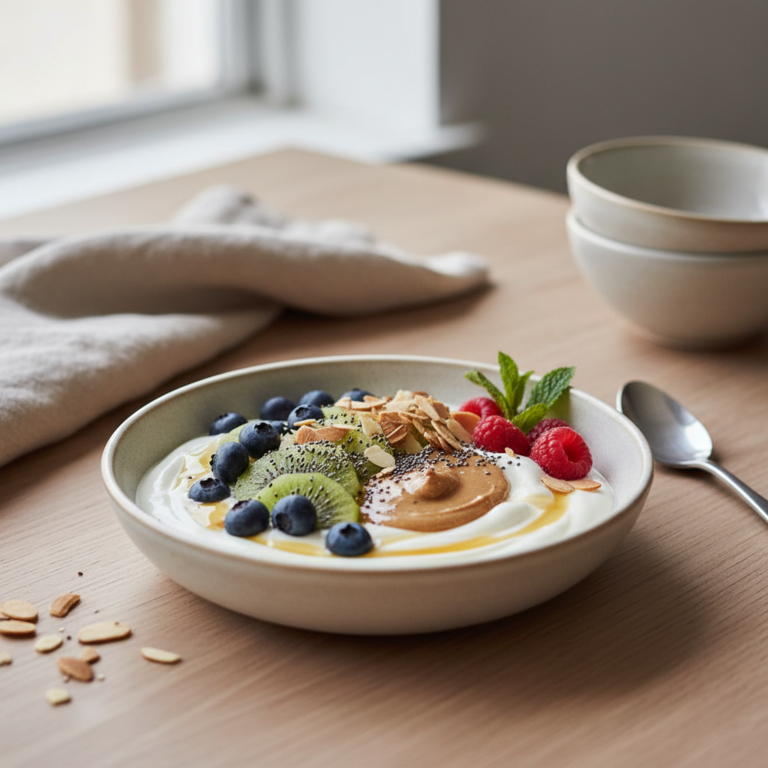 Ilustração editorial: 5 Protein Yogurt Bowl Recipes: 15g+ Protein in 5 Minutes