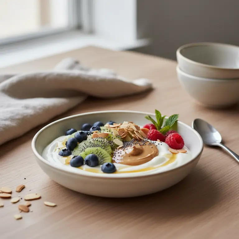 Ilustração editorial: 5 Protein Yogurt Bowl Recipes: 15g+ Protein in 5 Minutes