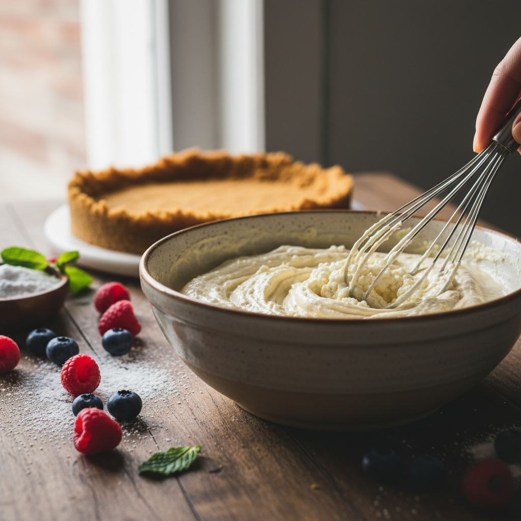 7-Ingredient Cottage Cheese Cheesecake Protein: A Low-Carb Treat — detail
