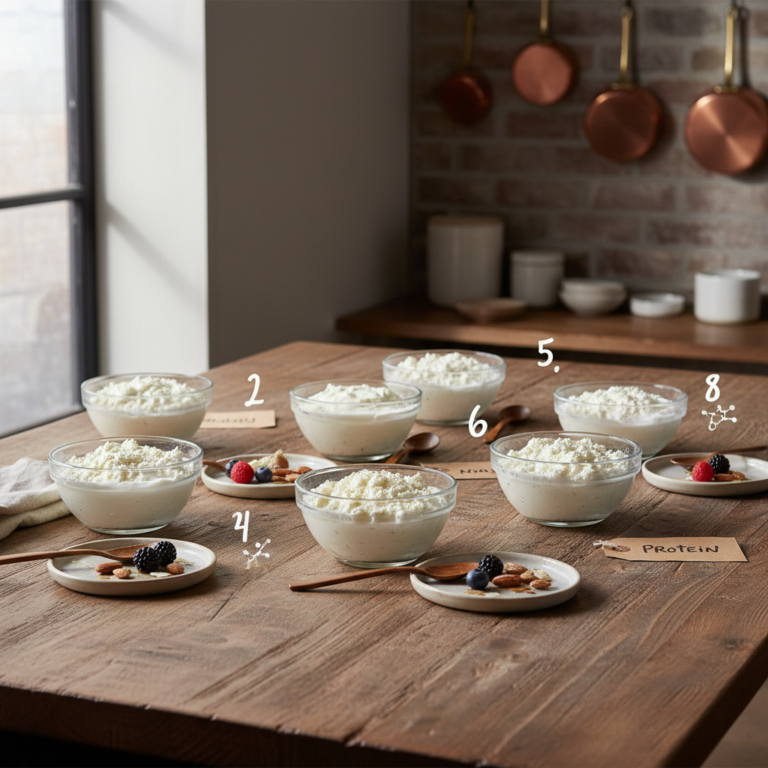 Ilustração editorial: 8 Best Cottage Cheese Brand Picks for High-Protein Low-Carb Diets