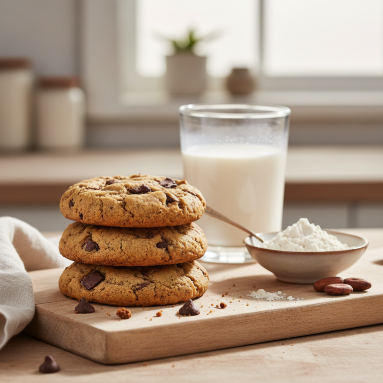 Ilustração editorial: Air Fryer Chocolate Chip Protein Cookies in 12 Minutes