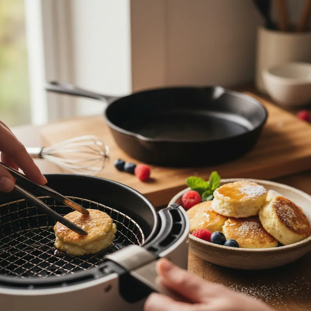 Air Fryer Cottage Cheese Pancakes: 12-Minute High-Protein Bites — detail