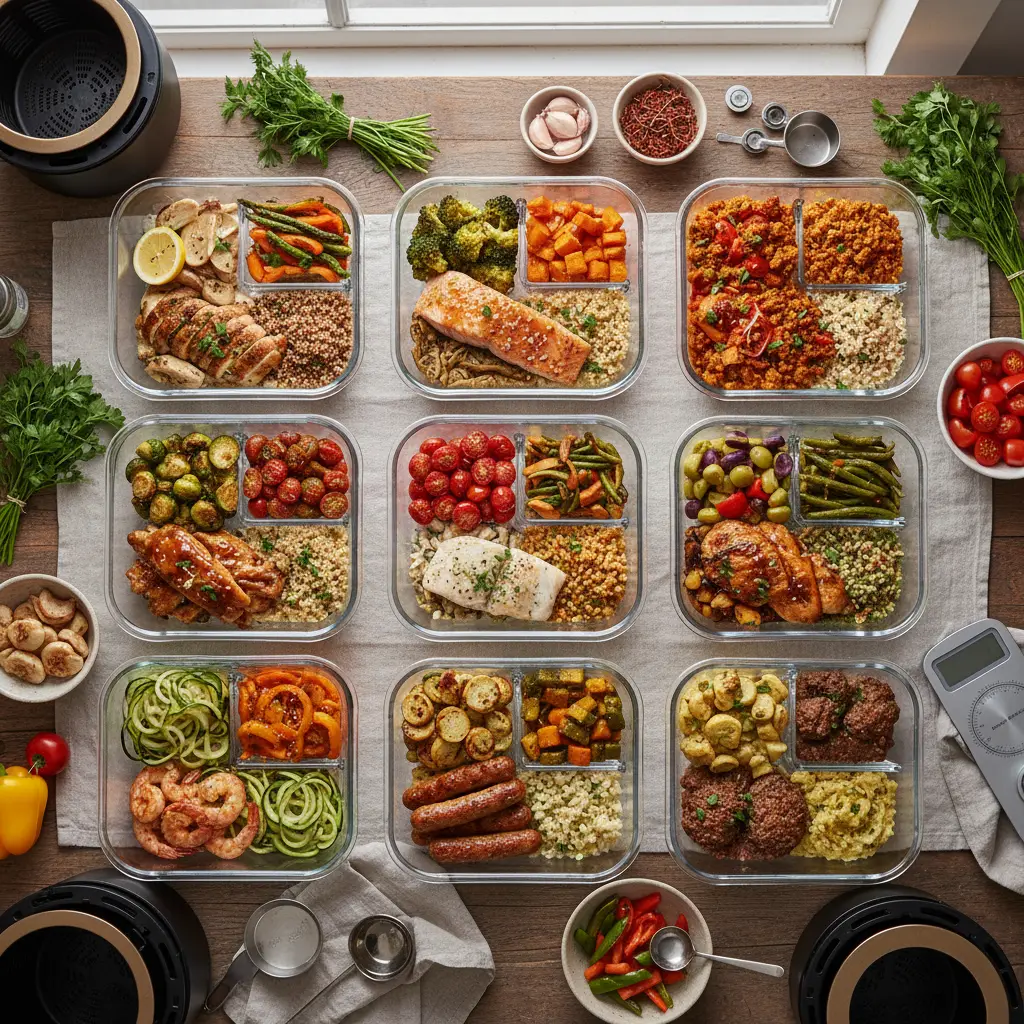 Air Fryer Meal Prep Week: 21 Low-Carb Meals Under 400 Calories — result