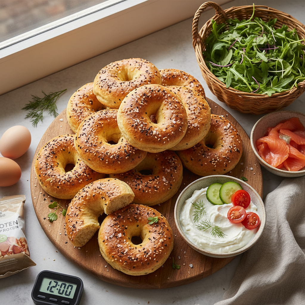 Air Fryer Protein Bagels: A 12-Minute Low-Carb Breakfast — result