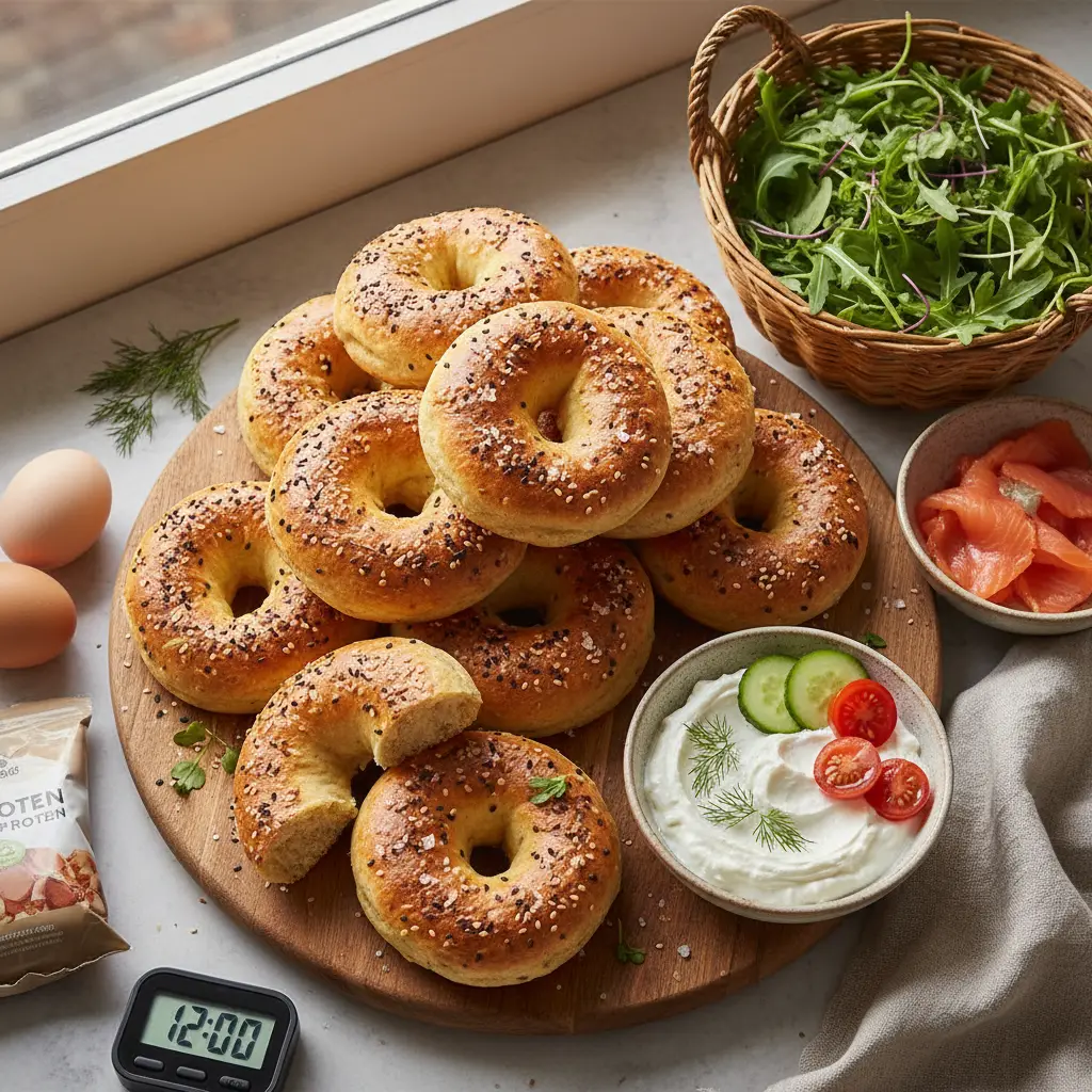 Air Fryer Protein Bagels: A 12-Minute Low-Carb Breakfast — result