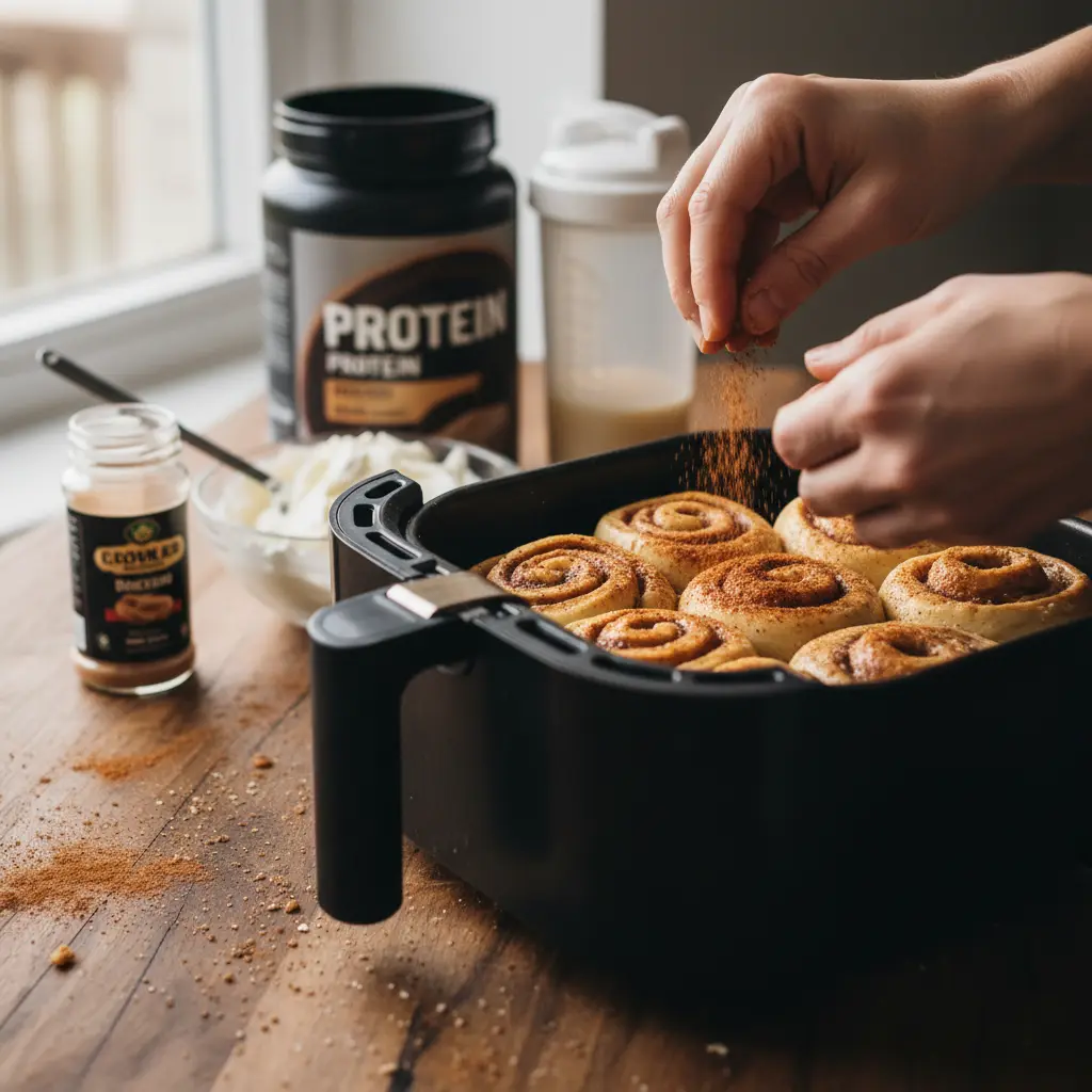 Air Fryer Protein Cinnamon Rolls: Done in 15 Minutes — detail