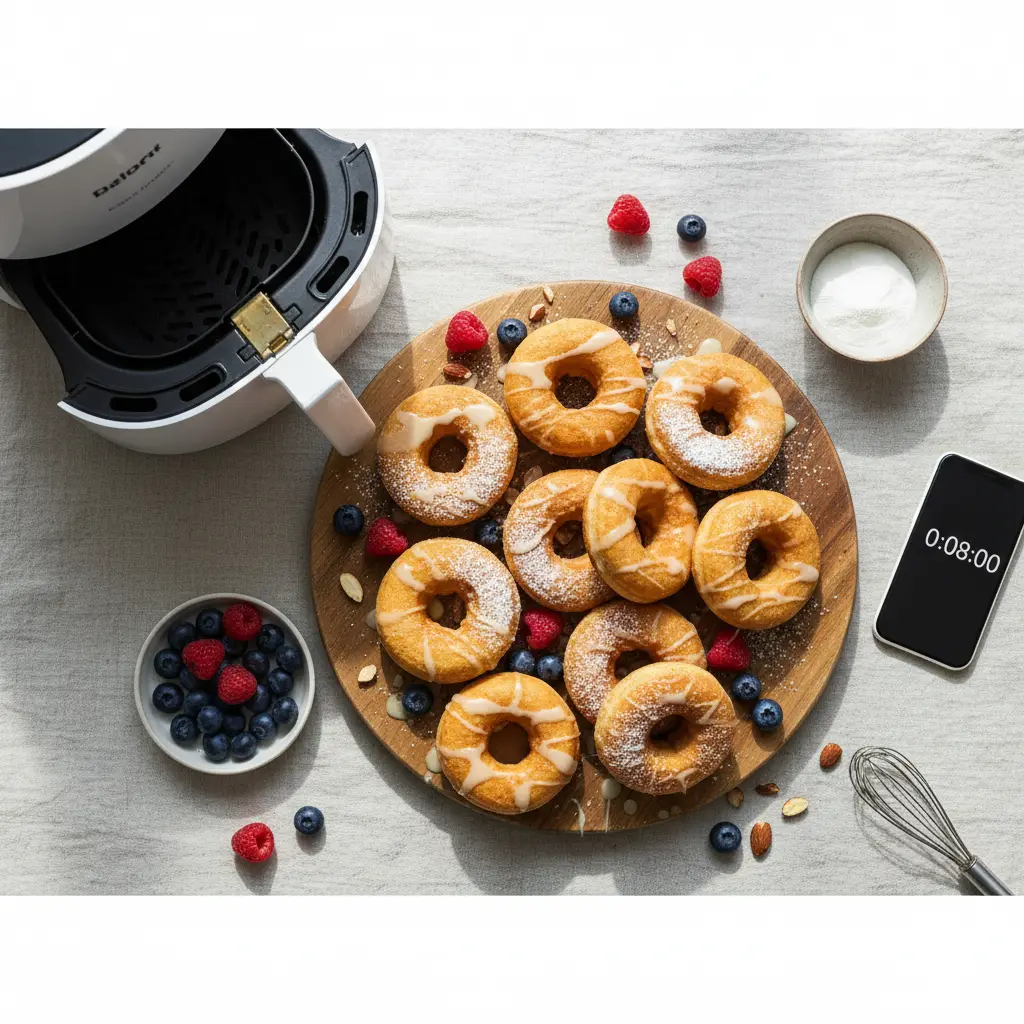 Air Fryer Protein Donuts: 8 Minutes to High-Protein Bliss — result