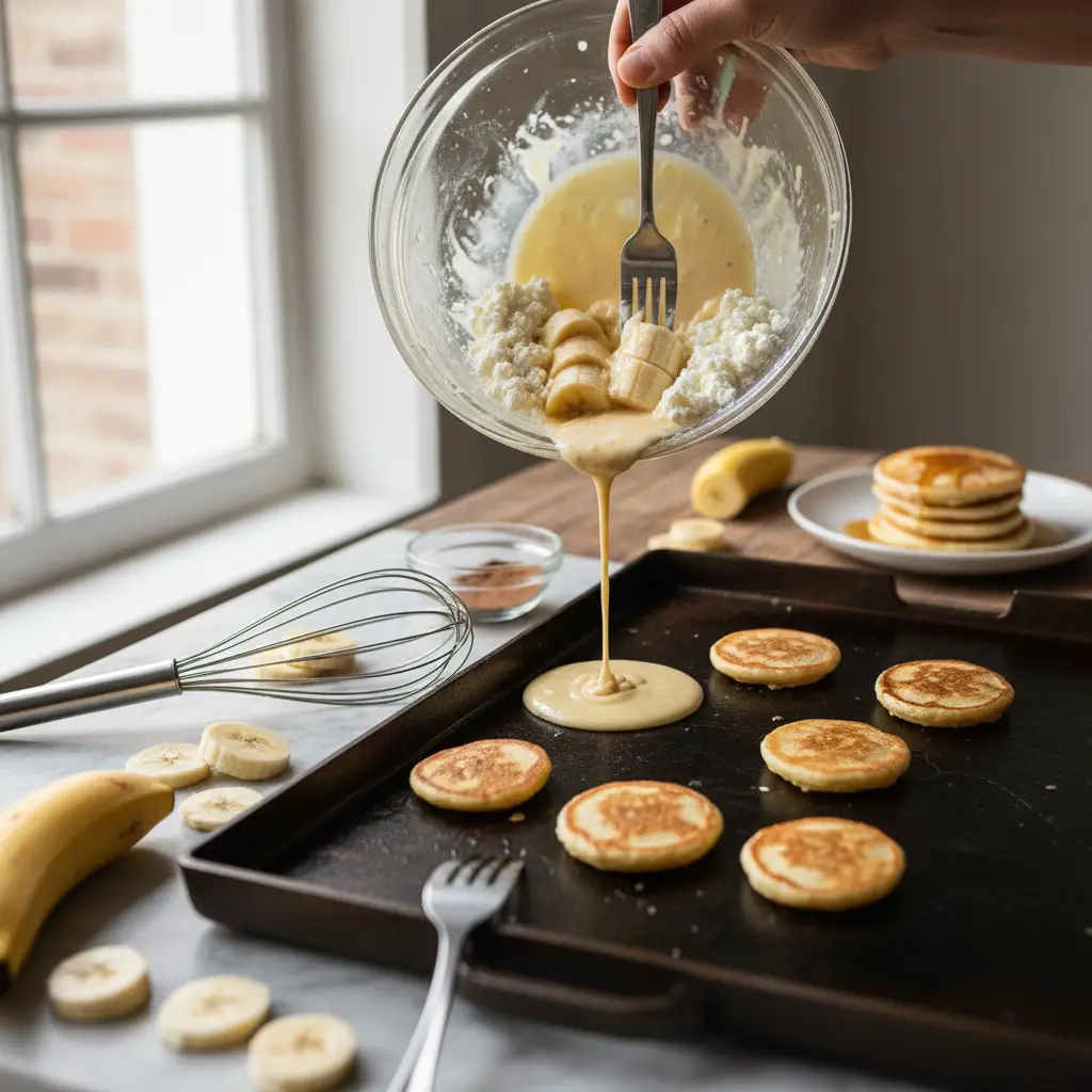 Banana Cottage Cheese Pancakes: A High-Protein 12-Min Recipe — detail