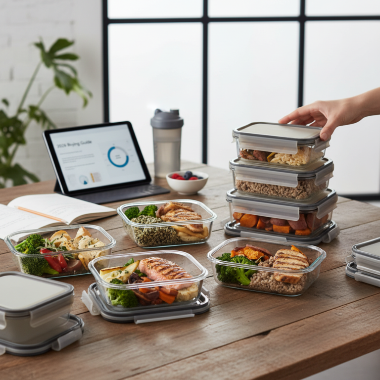 Ilustração editorial: Best Meal Prep Containers: 5 Top Picks for High-Protein Eaters