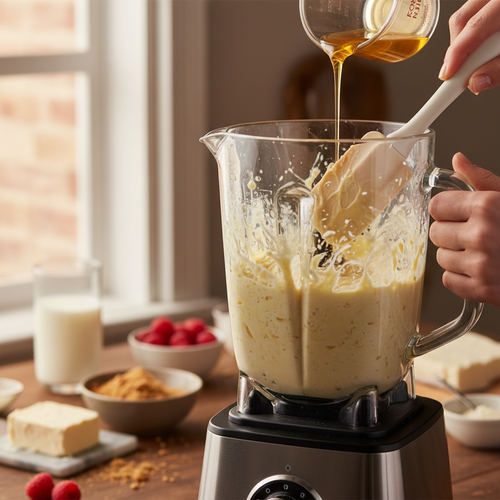 Blender Cottage Cheese Cheesecake: 12-Minute Air Fryer Delight — detail