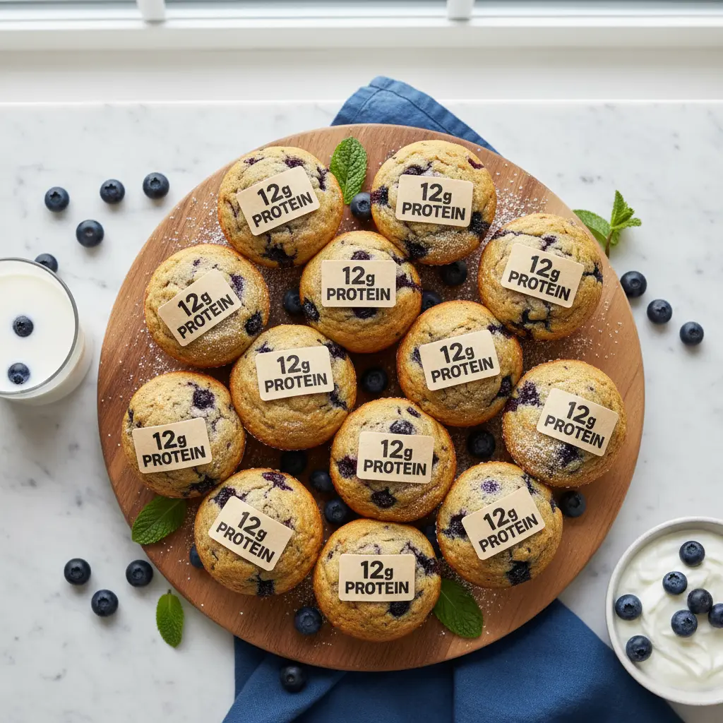Blueberry Protein Muffins: 12g Protein in 12 Minutes — result
