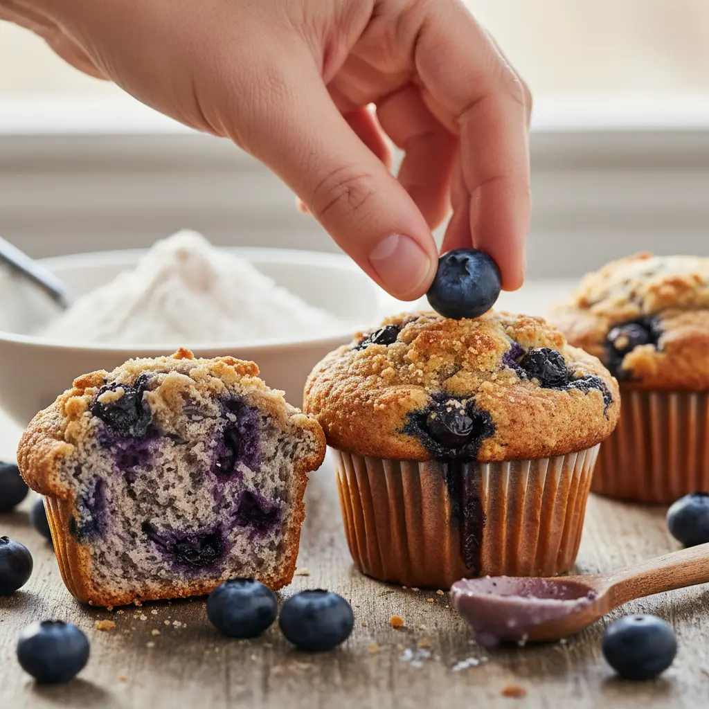 Blueberry Protein Muffins: 12g Protein in 12 Minutes — detail