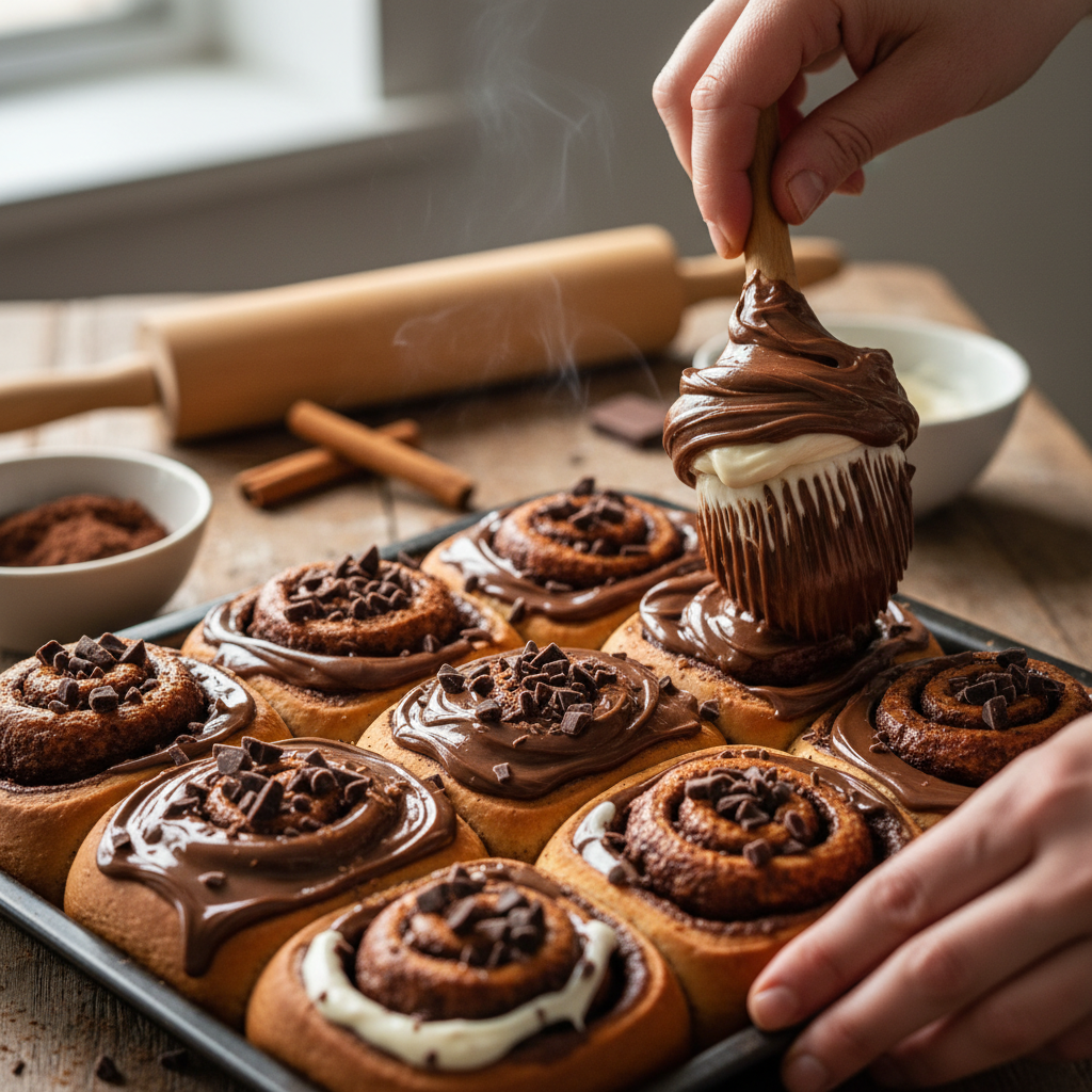 Chocolate Protein Cinnamon Rolls: 4-Ingredient Keto Treat — detail