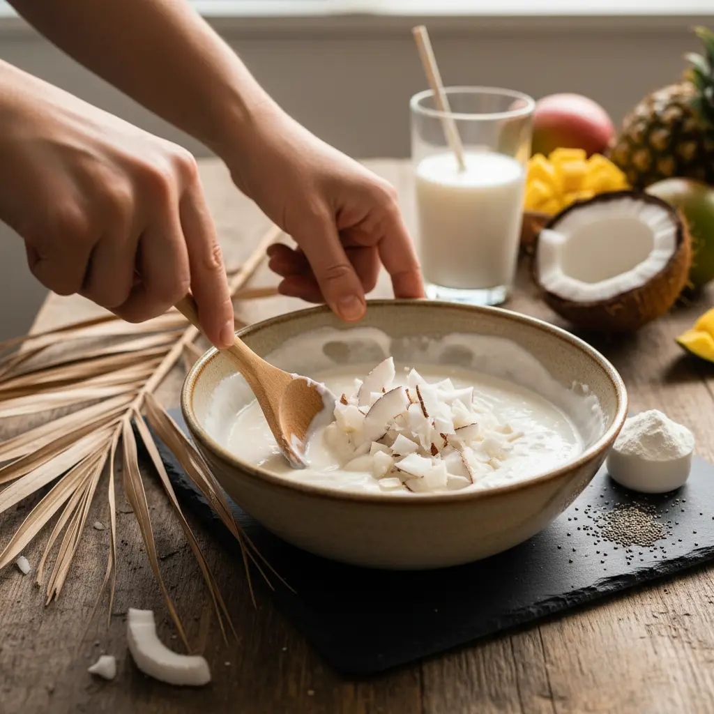 Coconut Protein Pudding: 5-Minute Low-Carb Dessert — detail