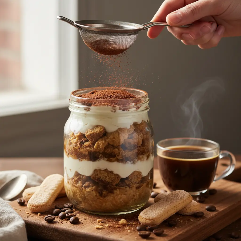 Coffee Overnight Oats: 5-Minute Tiramisu Breakfast Hack — detail