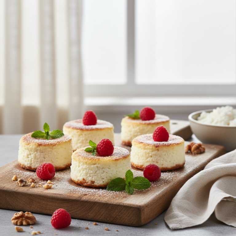 Ilustração editorial: Cottage Cheese Cheesecake Bites: 12-Minute Low-Carb Treat