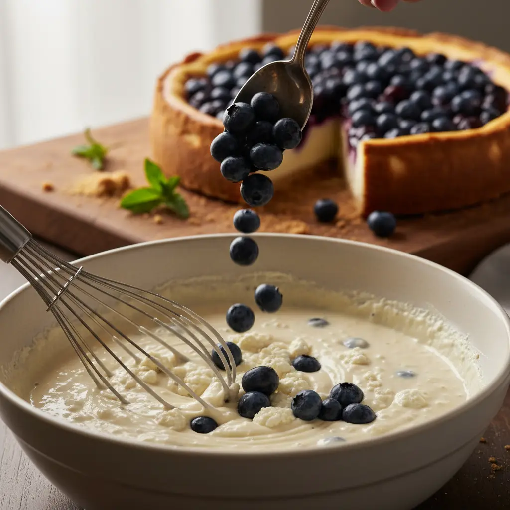 Cottage Cheese Cheesecake Blueberry: 5-Ingredient Low-Carb Treat — detail