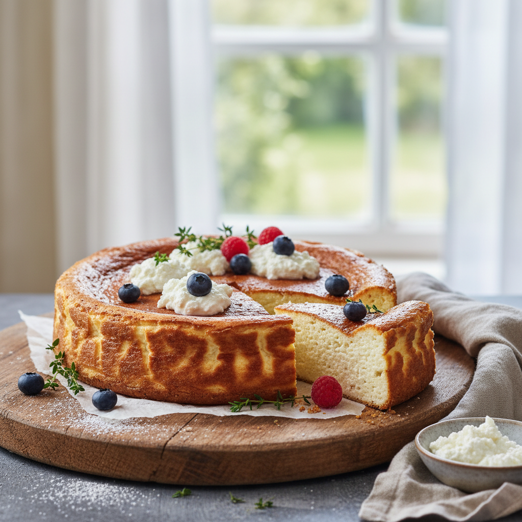 Ilustração editorial: Cottage Cheese Cheesecake Keto: 12-Minute Air Fryer Delight