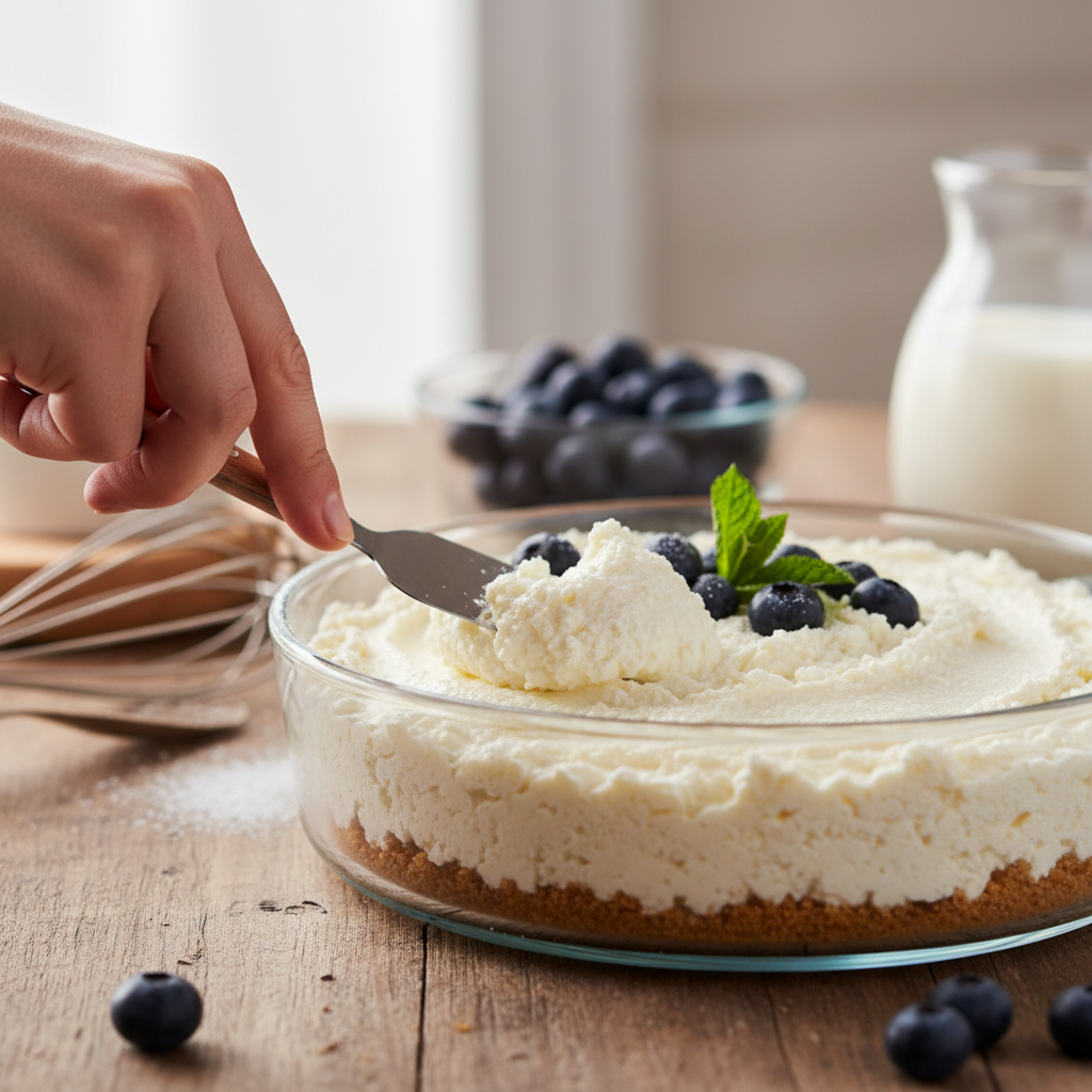 Cottage Cheese Cheesecake No Bake: 3 Steps for High-Protein Bliss — detail