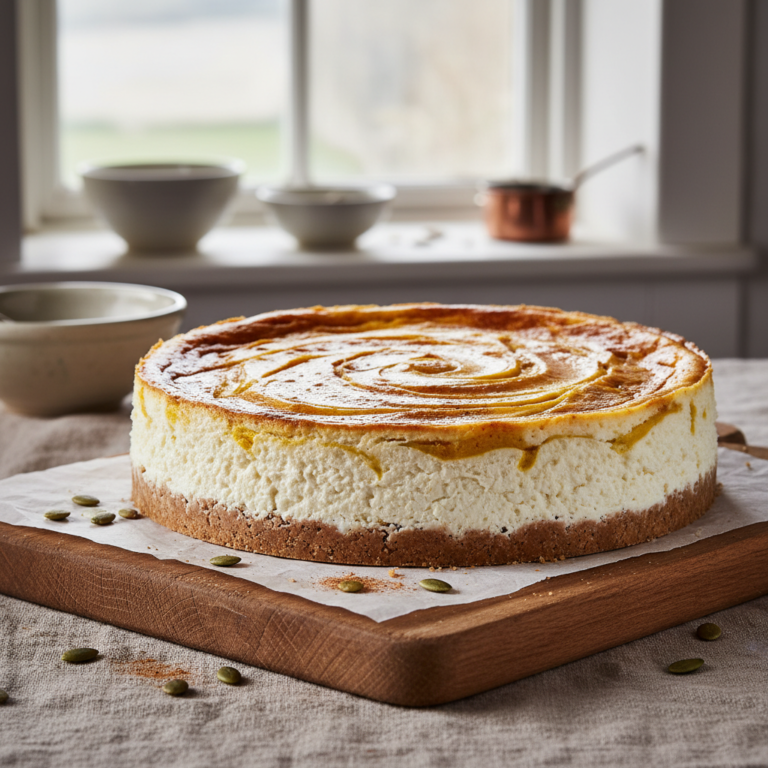 Ilustração editorial: Cottage Cheese Cheesecake Pumpkin: 4 Steps to Low-Carb Bliss