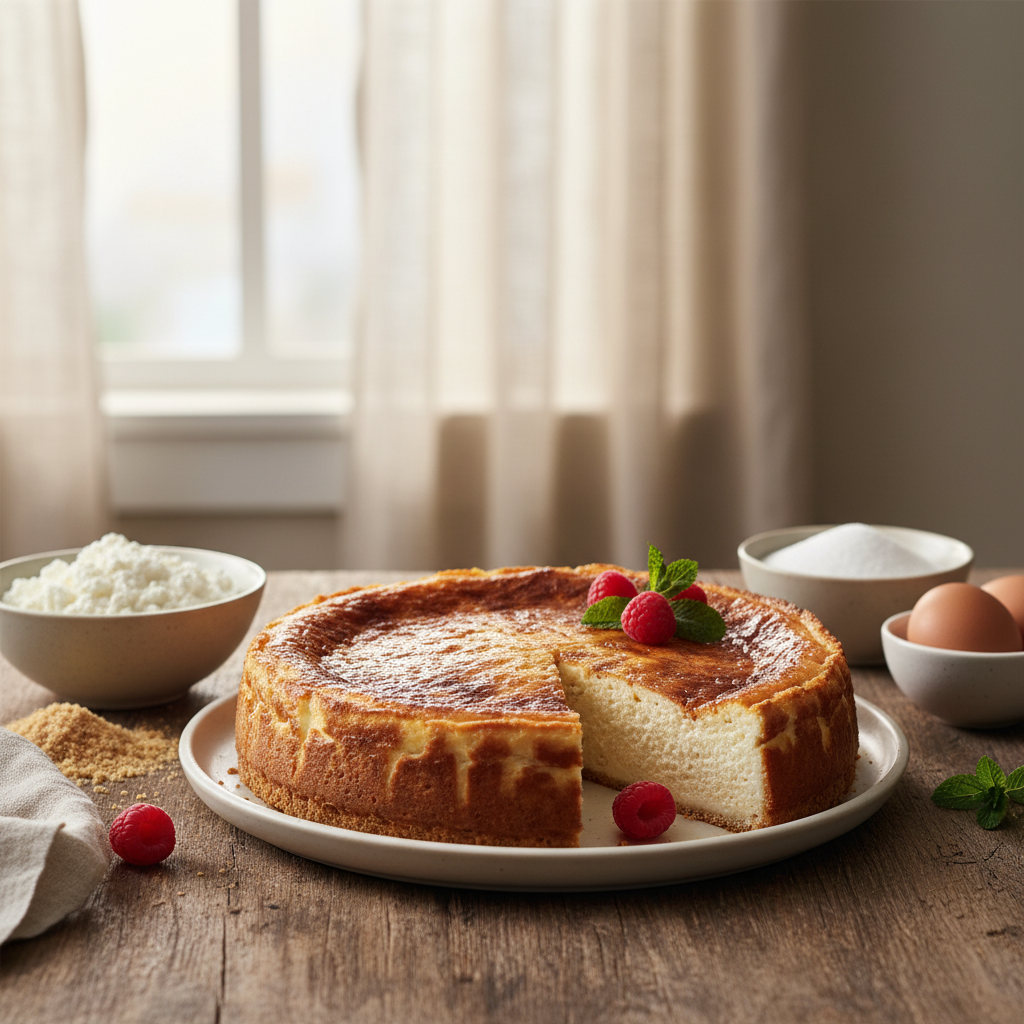 Ilustração editorial: Cottage Cheese Cheesecake Recipe: 300 Kcal Keto Delight