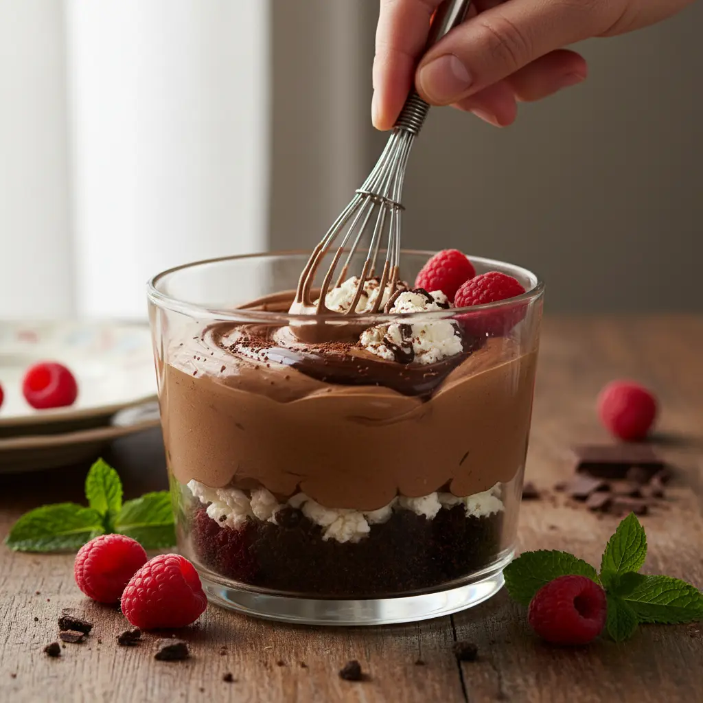 Cottage Cheese Chocolate Mousse: No Bake, 3-Step Low-Carb Treat — detail