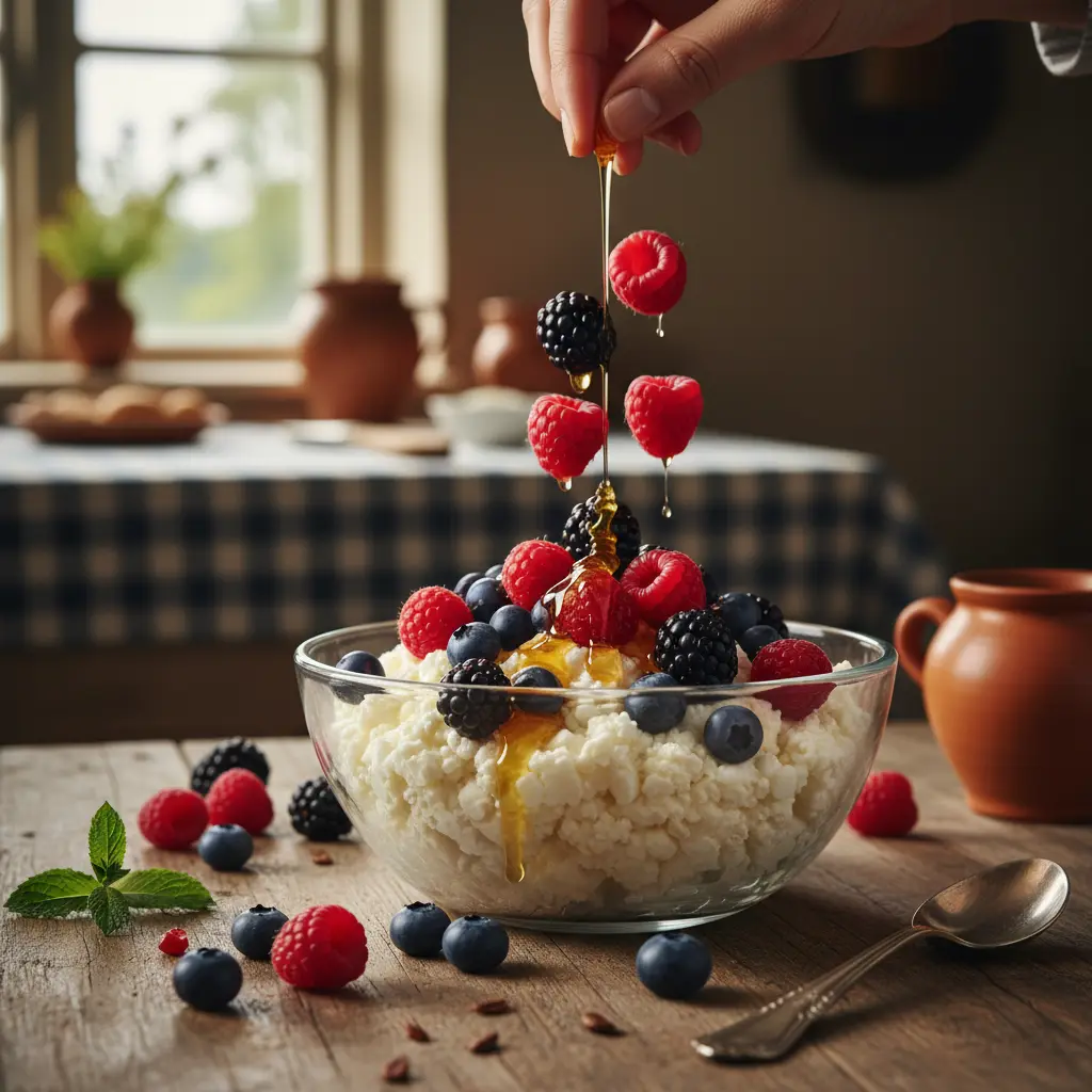 Cottage Cheese Dessert with Berries: The 12-Minute Air Fryer Hack — detail