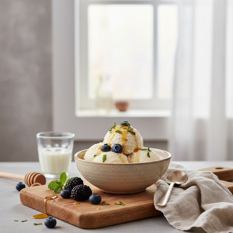 Ilustração editorial: Cottage Cheese Ice Cream No Churn: 1 High-Protein Treat