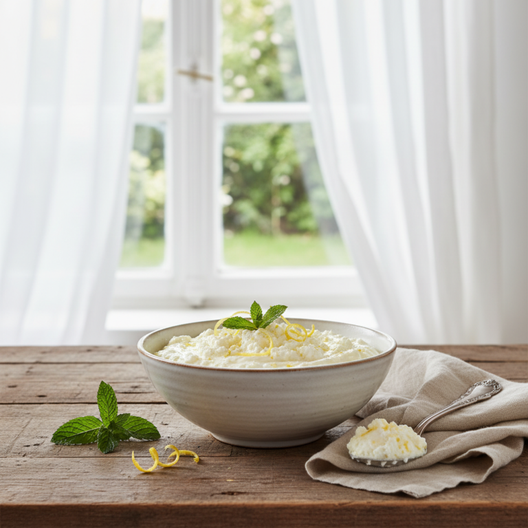 Ilustração editorial: Cottage Cheese Lemon Mousse: 3-Ingredient Low-Carb Dessert