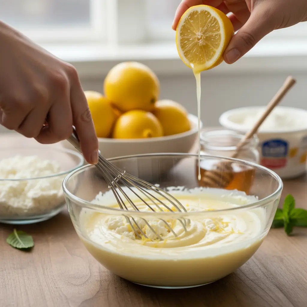 Cottage Cheese Lemon Mousse: 3-Ingredient Low-Carb Dessert — detail