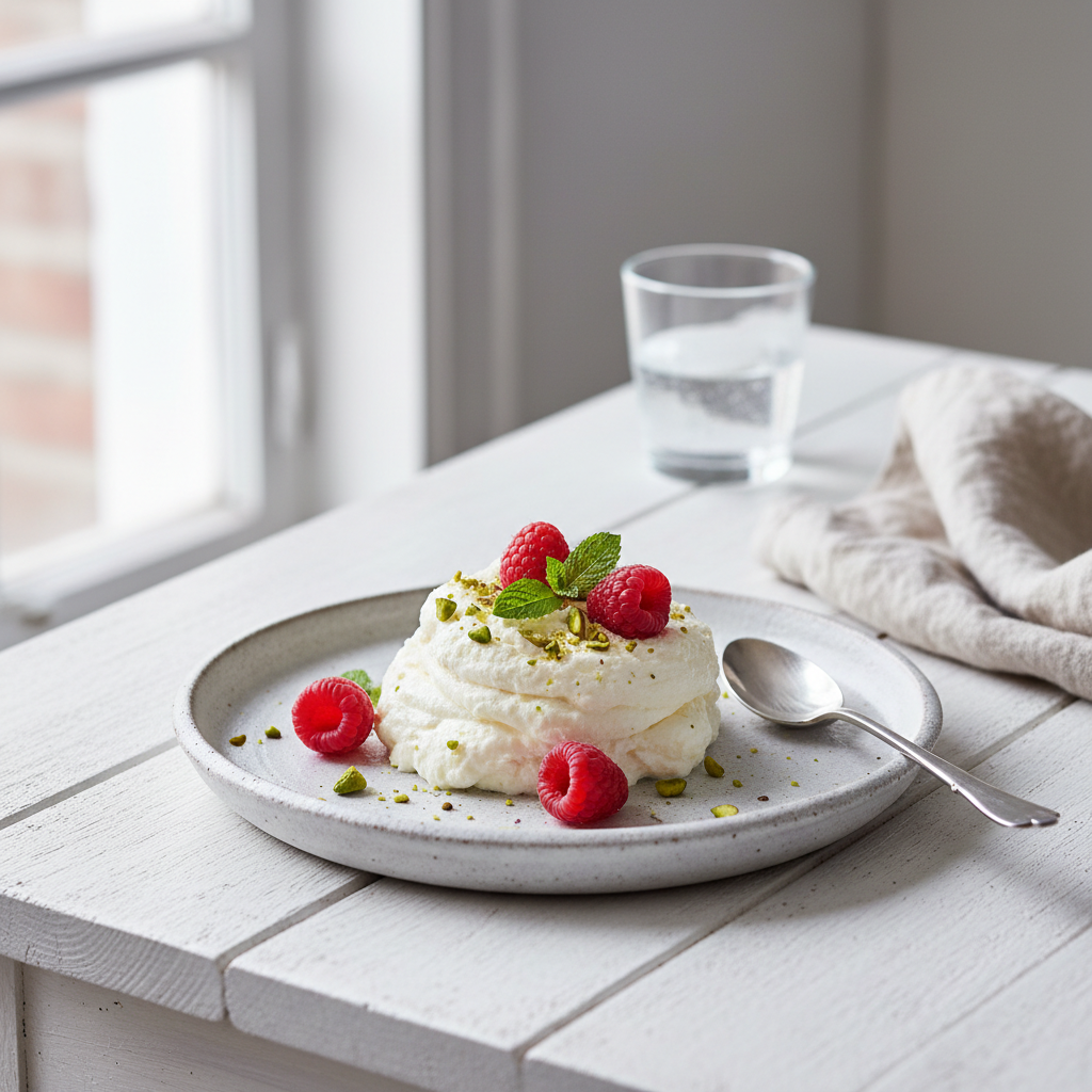 Ilustração editorial: Cottage Cheese Mousse No Bake: 3 Simple Steps for 4 Servings