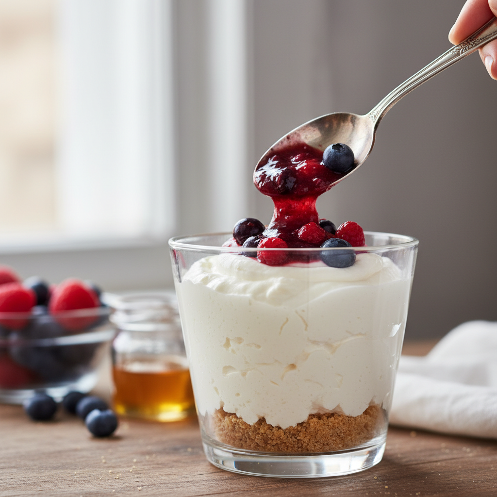 Cottage Cheese Mousse No Bake: 3 Simple Steps for 4 Servings — detail