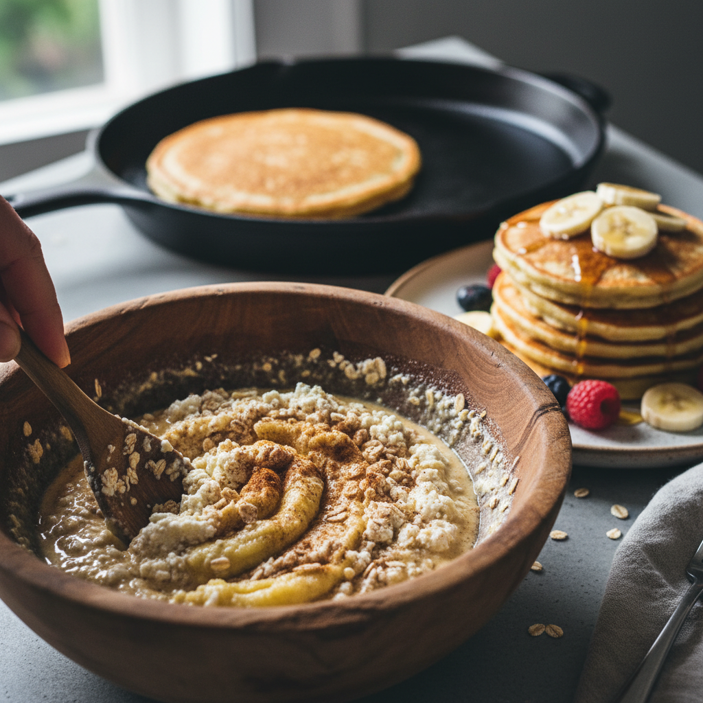 Cottage Cheese Pancakes Banana: 12-Minute Air Fryer Hack — detail