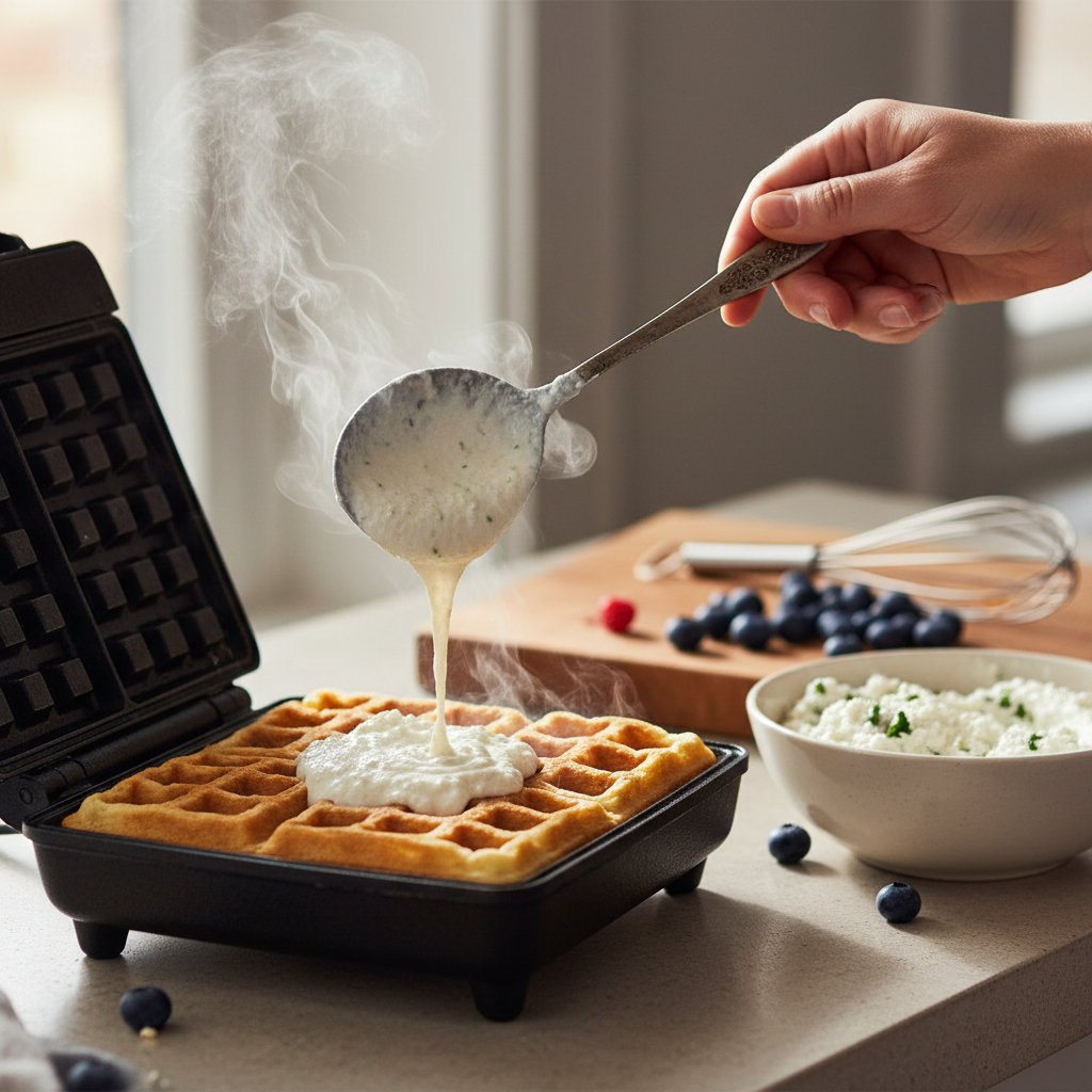 Cottage Cheese Waffles: 30g Protein in 12 Minutes — detail