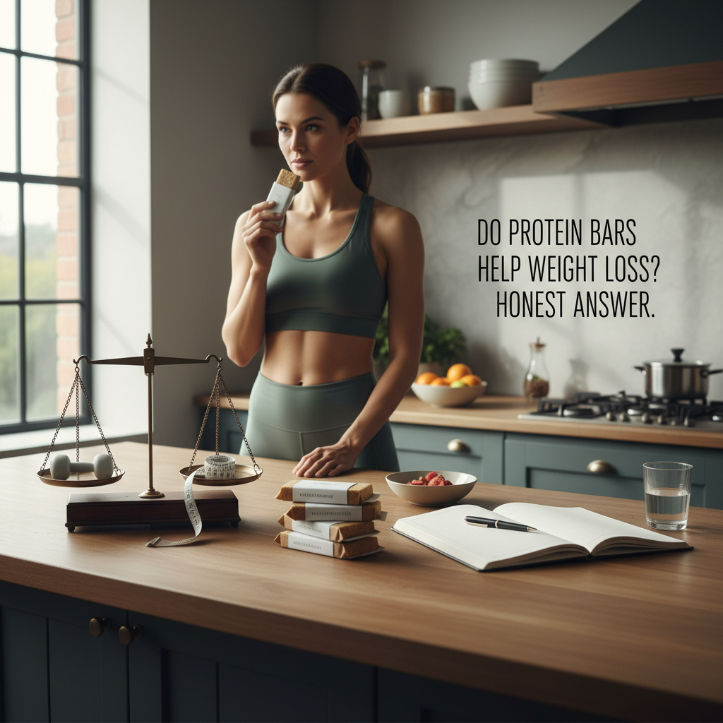 Ilustração editorial: Do Protein Bars Help Weight Loss? 3 Rules for Success