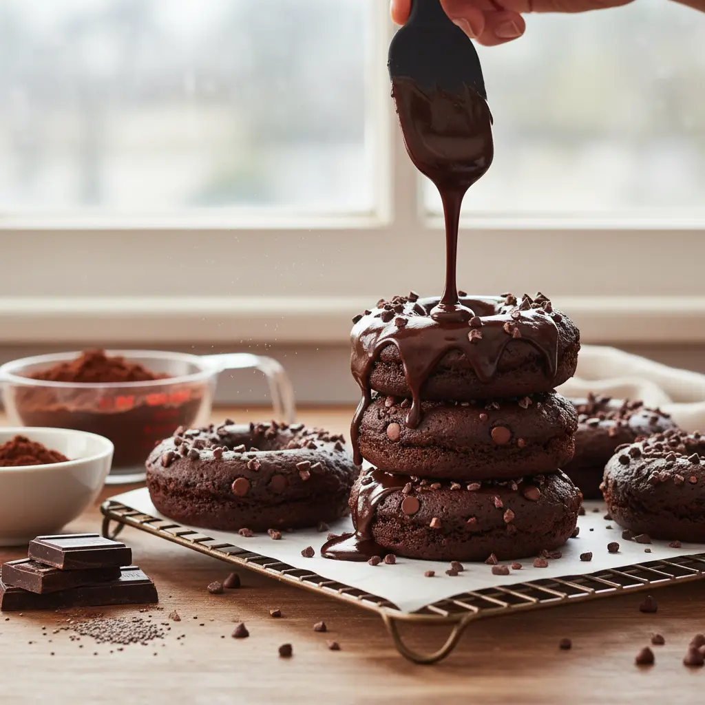 Double Chocolate Protein Donuts: 12-Minute Air Fryer Fix — detail