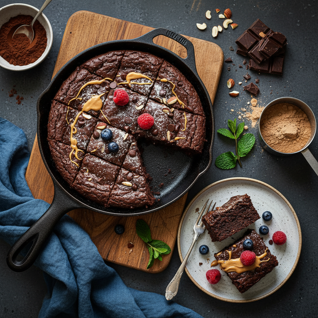 Fudgy Protein Brownies: 12-Minute Air Fryer Delight — result