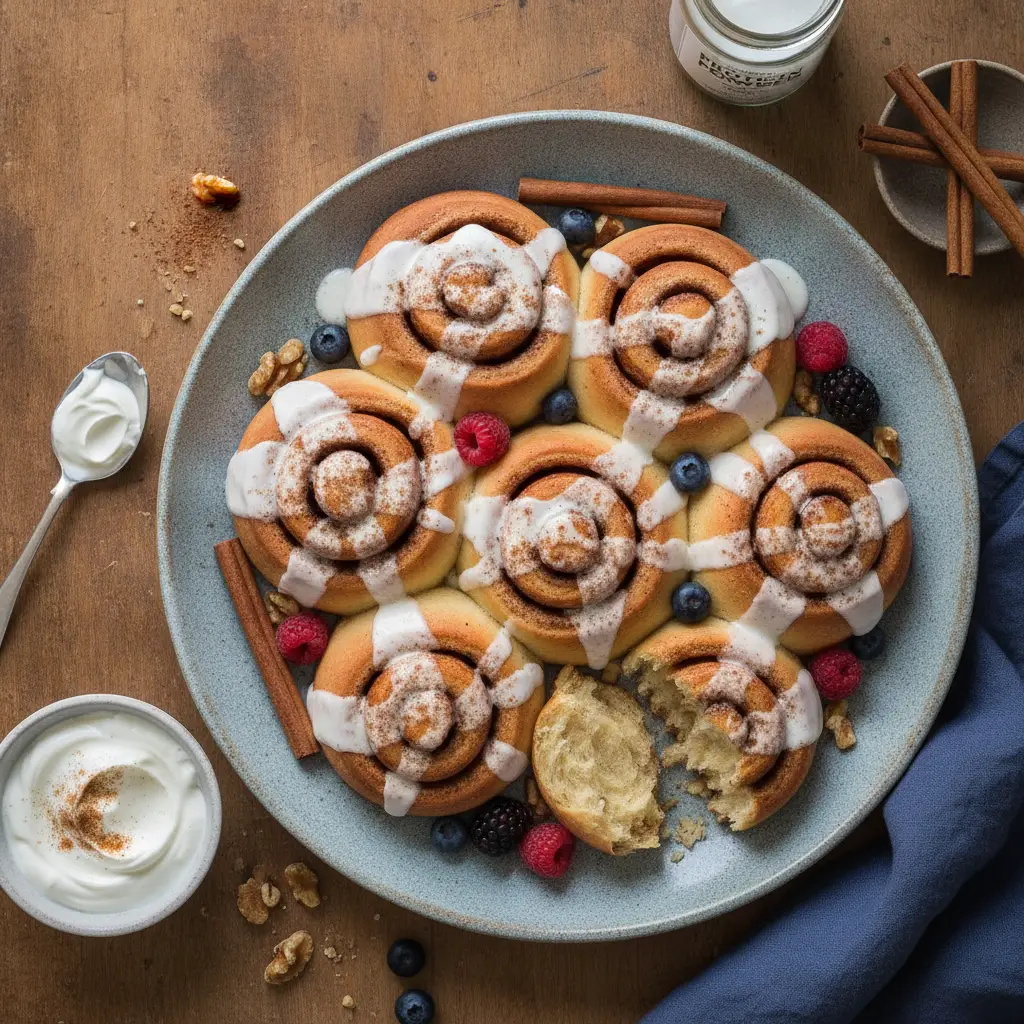 Greek Yogurt Cinnamon Rolls: 4-Ingredient Low-Carb Perfection — result