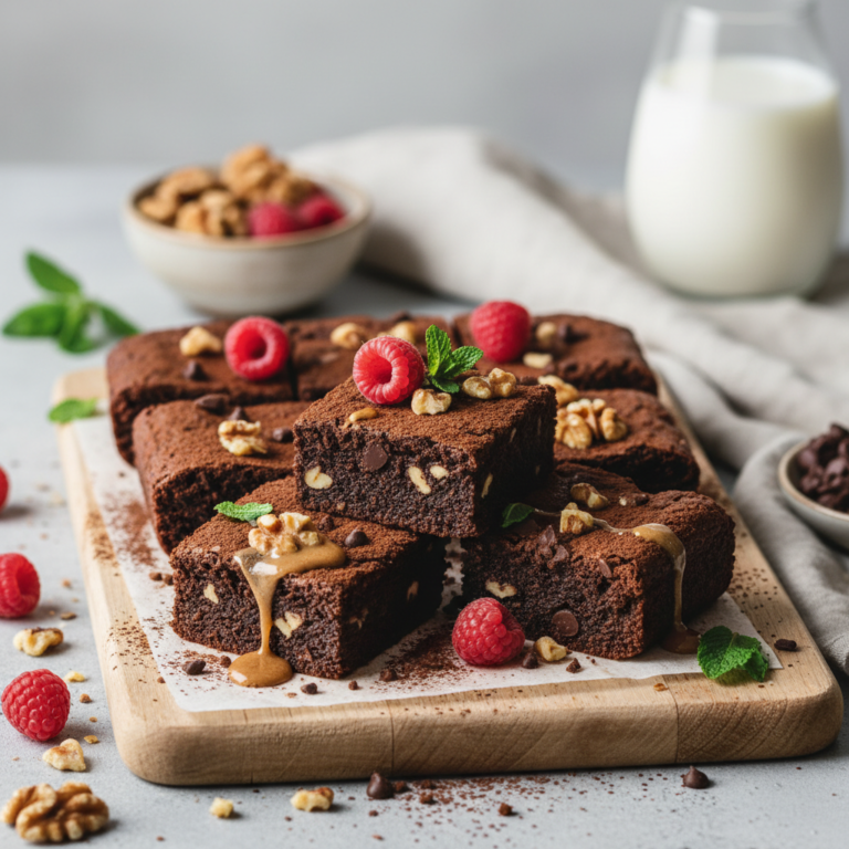 Ilustração editorial: Healthy Protein Brownies: The 12-Minute Air Fryer Fix