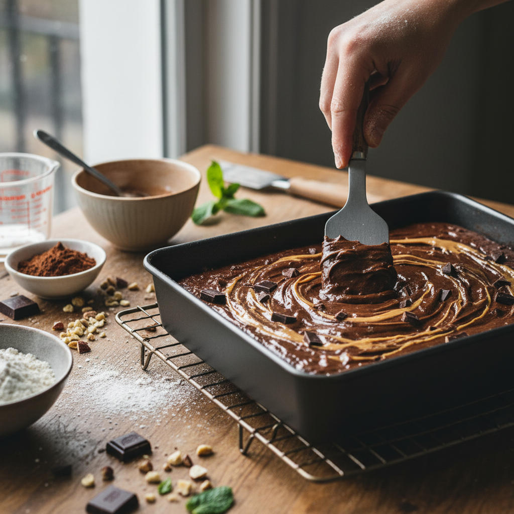 High Protein Brownies: 12-Minute Air Fryer Method — detail