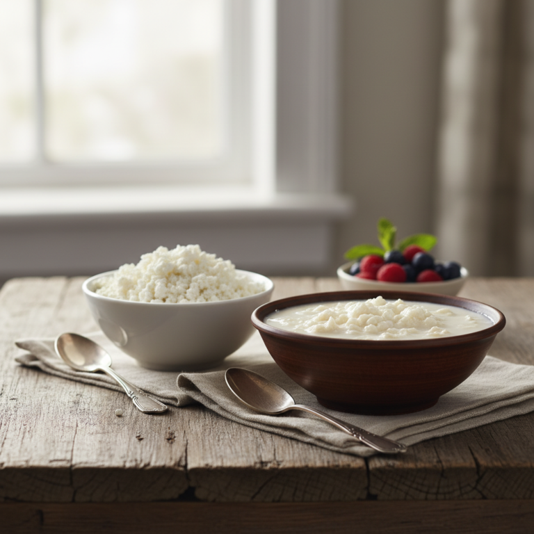 Ilustração editorial: Low Fat vs Full Fat Cottage Cheese: 3 Ways to Choose