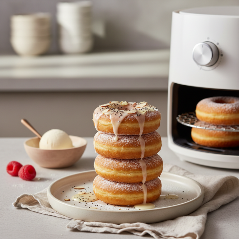 Ilustração editorial: Low Sugar Protein Donuts: The 12-Minute Air Fryer Method