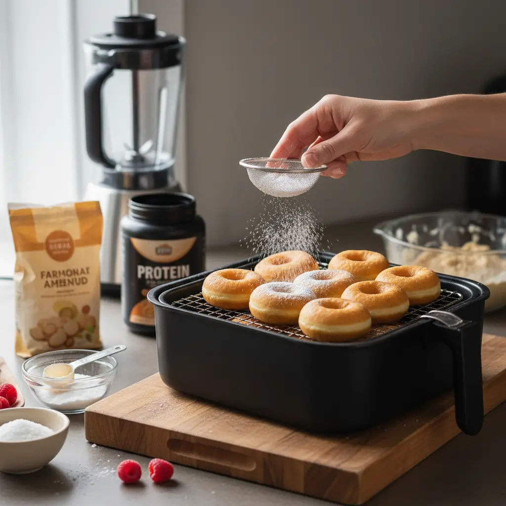 Low Sugar Protein Donuts: The 12-Minute Air Fryer Method — detail