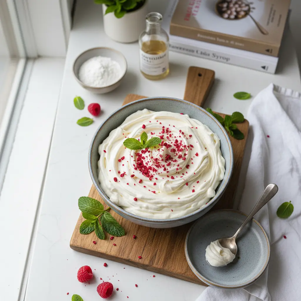 Low Sugar Protein Frosting: The 2-Ingredient Whipped Method — result